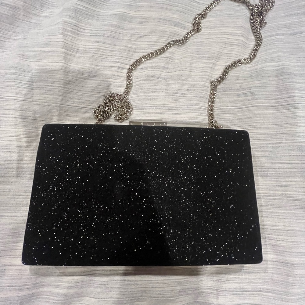 NWT sparkle evening bag with gold chain